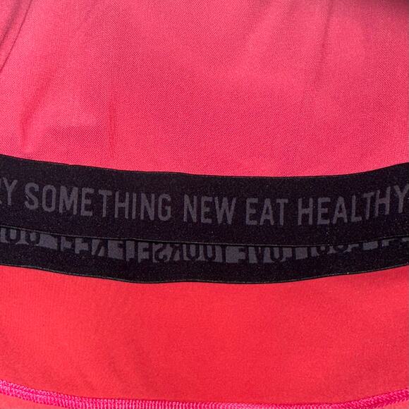 Stance Happenings Red Pink Scoop Neck Crop Top Size Medium - Picture 5 of 9